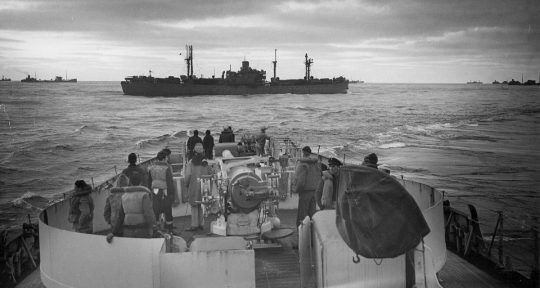 Convoy at sea